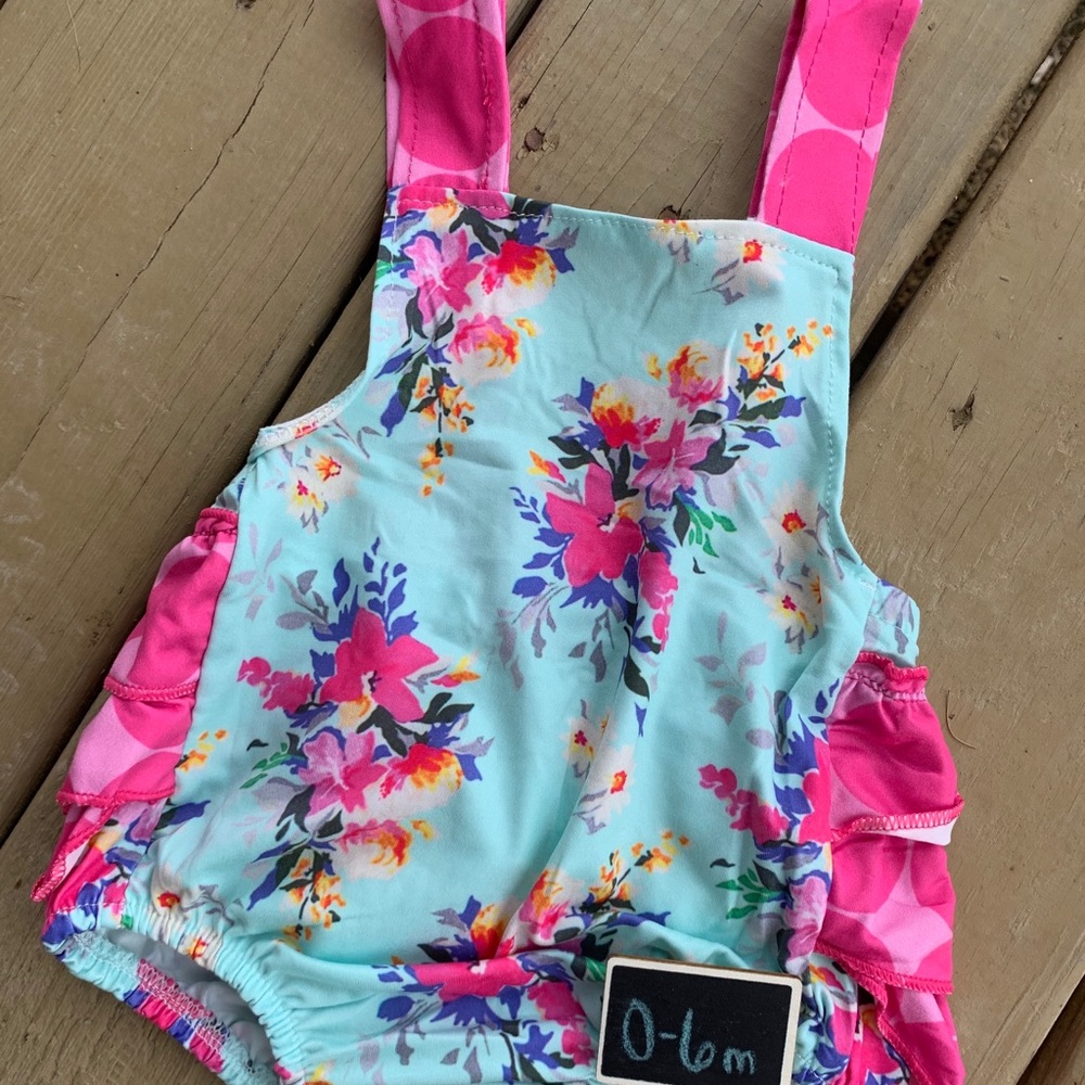 Floral bubble romper